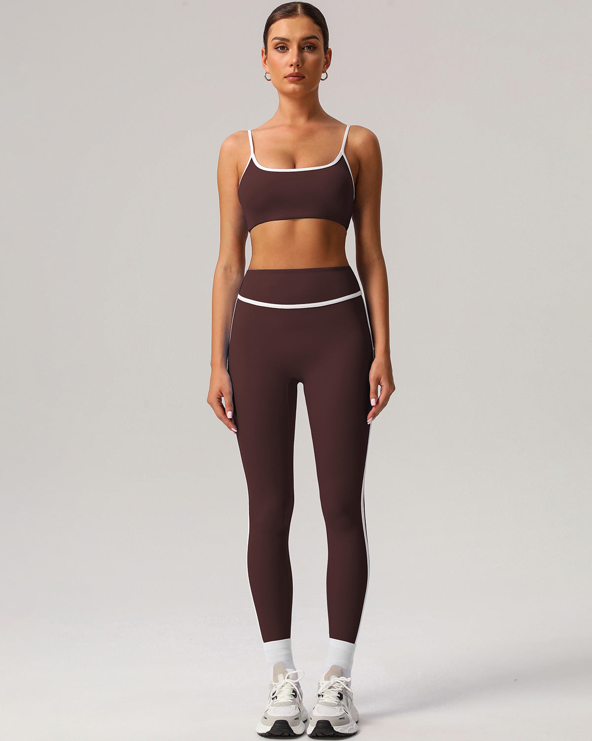Elara Sports Bra - Brown