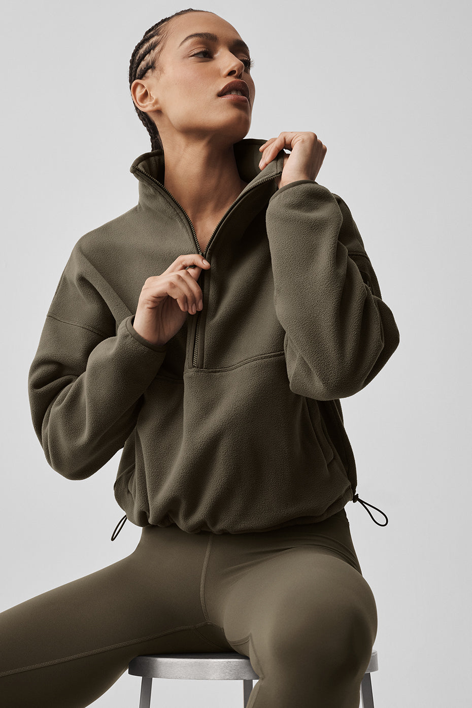 Polar Fleece Retreat Cover Up - Matcha Mood