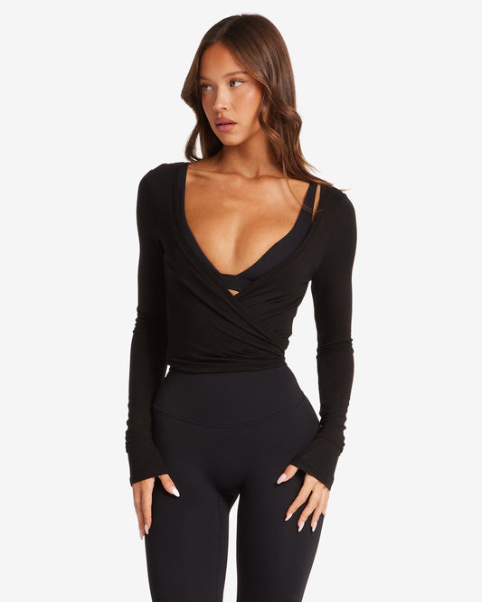 Wrap Top | Black