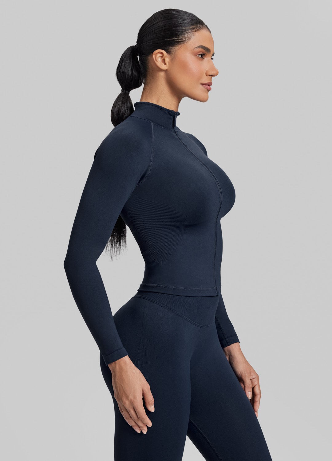 Longline Full Zipper Breathable Jacket