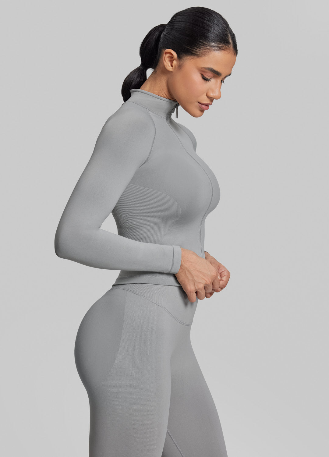 Longline Full Zipper Breathable Jacket