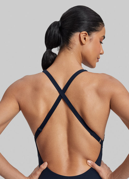 Sweat-Wicking Bodysuit - Navy