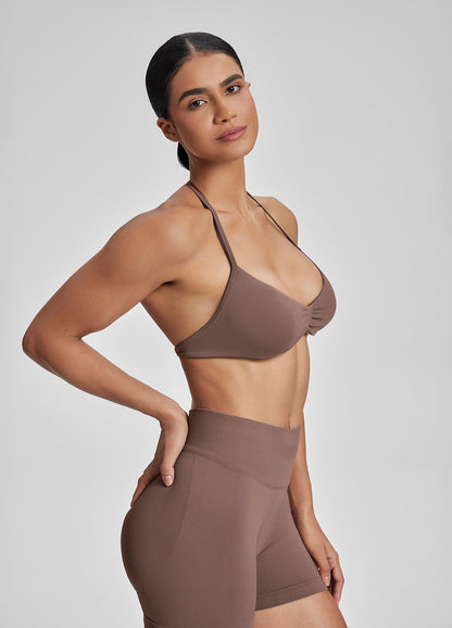 Backless Strappy Functional Knit Bra