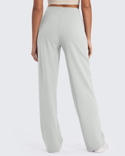 Business Front Pleats Wide Leg Pants