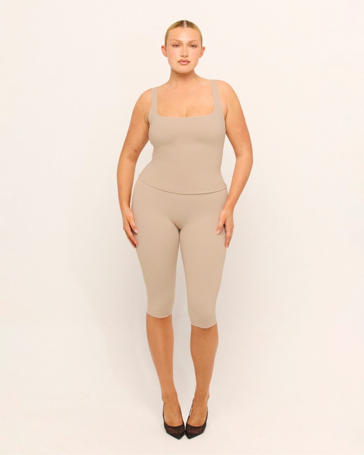 Ayu Sculpt 3/4 Leggings | Fawn