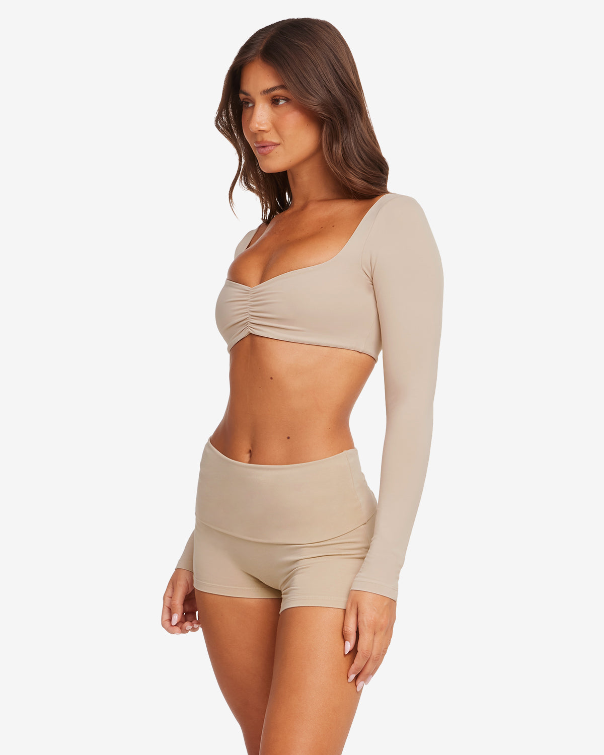 Long Sleeve Top | Light Mocha