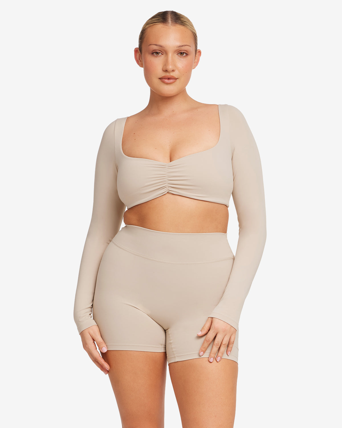 Long Sleeve Top | Light Mocha