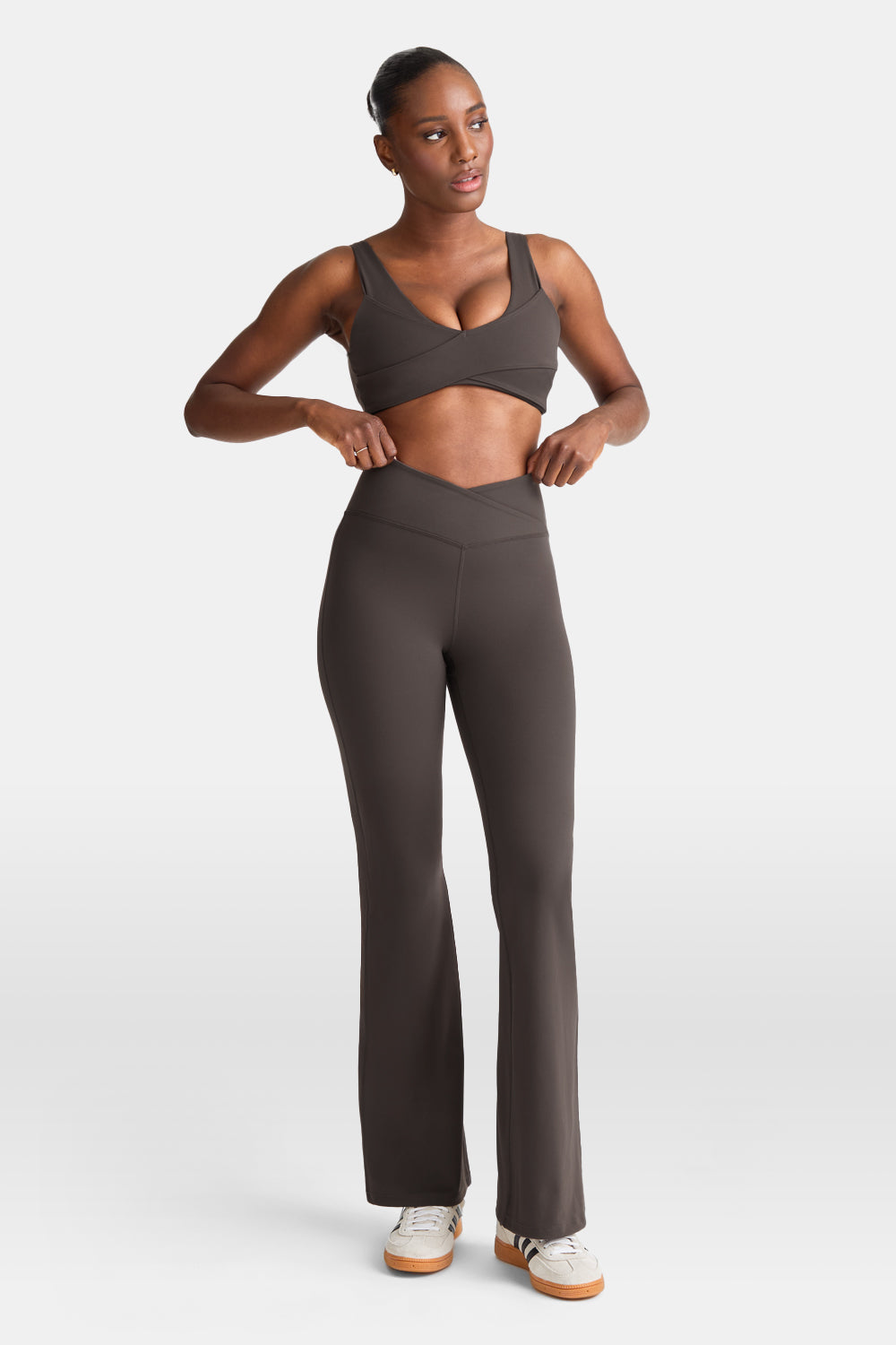 Flared Yoga Pants - Mocha