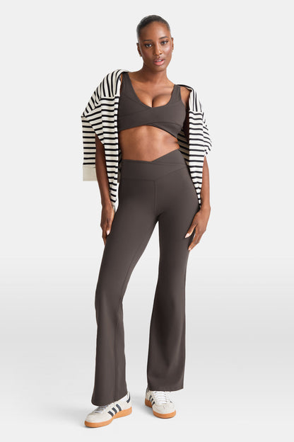 Flared Yoga Pants - Mocha