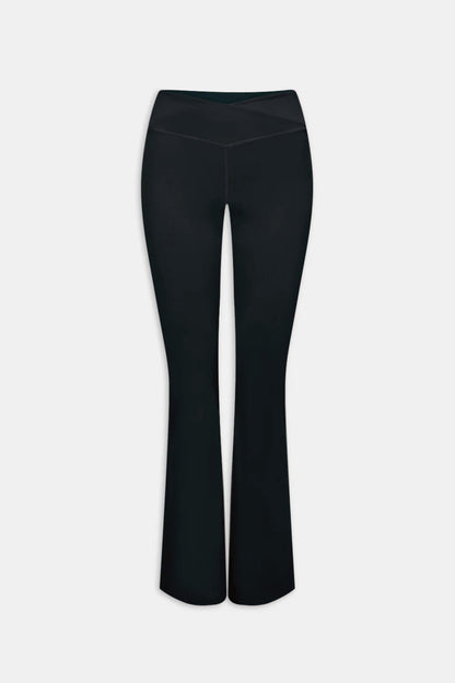 Flared Yoga Pants - Black
