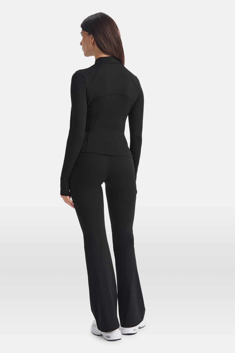 Zip Through Sports Jacket - Shadow Black