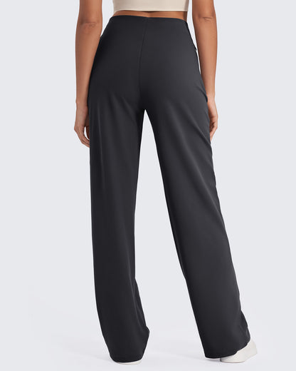 Business Front Pleats Wide Leg Pants
