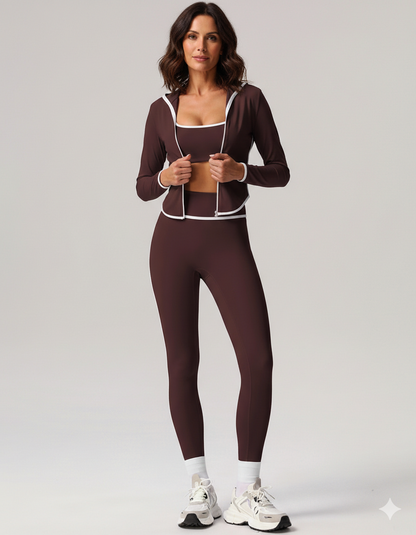 Elara Seamless Leggings - Brown