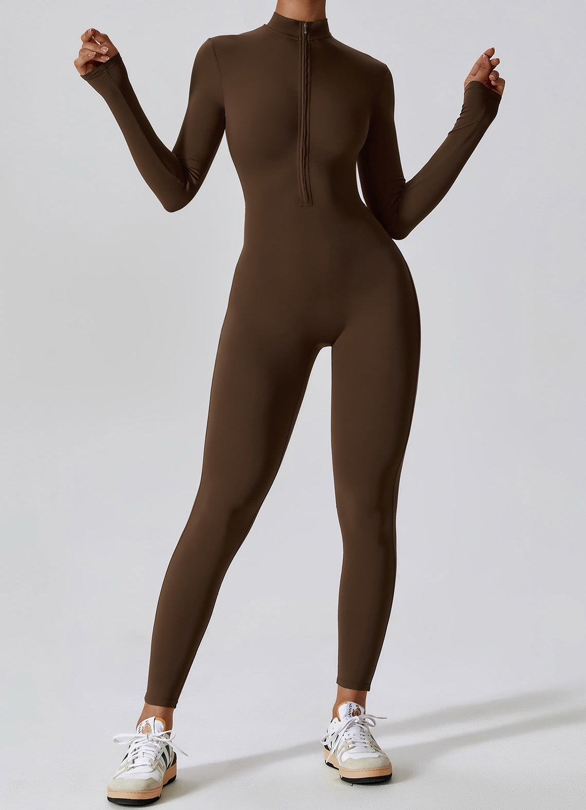 Long-Sleeve Yoga Bodysuit