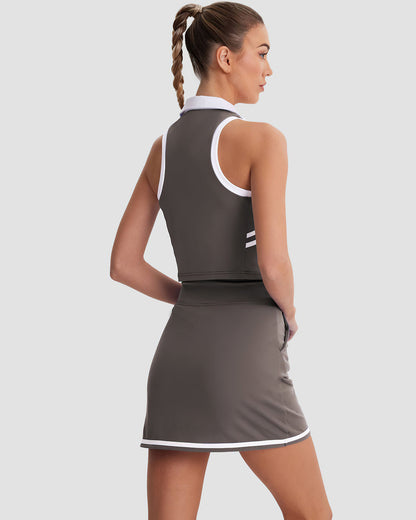 Sienna Crop Top - Brown