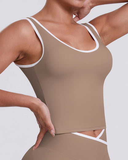 Aria Crop Top - Cacao