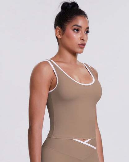 Aria Crop Top - Cacao