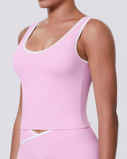 Aria Crop Top - Pink