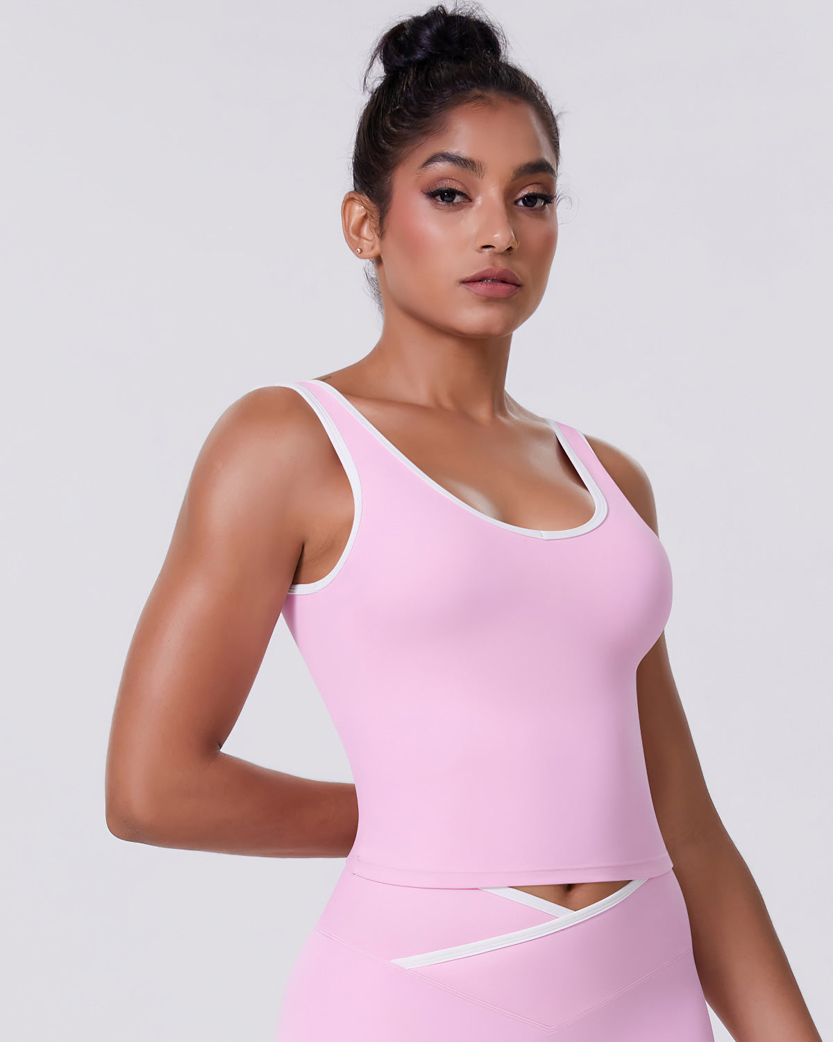 Aria Crop Top - Pink