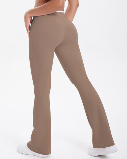 Aria Flare Leggings - Cacao