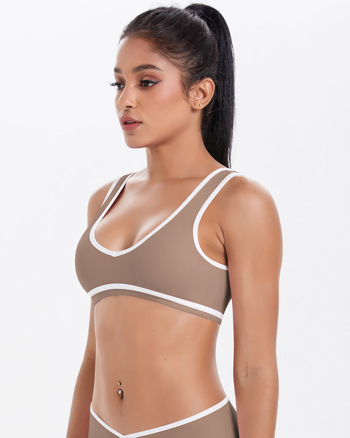 Aria Sports Bra - Cacao