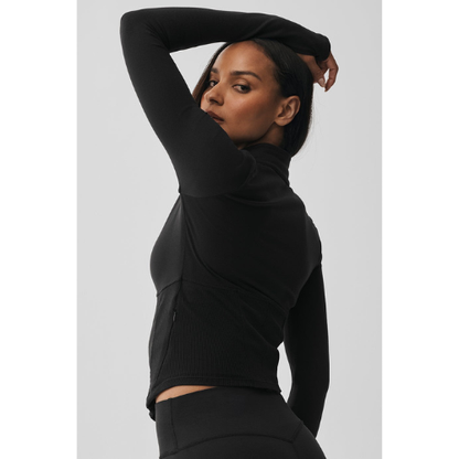 Corset Full Zip Jacket - Black