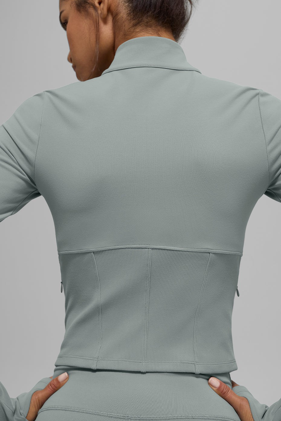 Corset Full Zip Jacket - Clay Grey