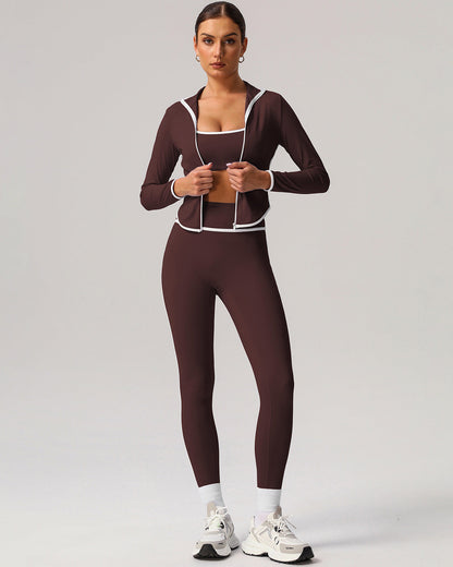 Elara Seamless Leggings - Brown