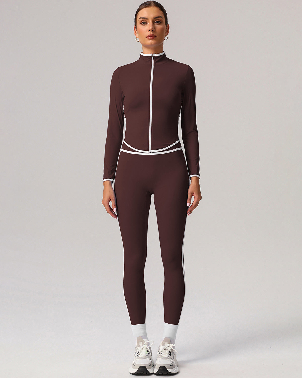 Elara Seamless Leggings - Brown