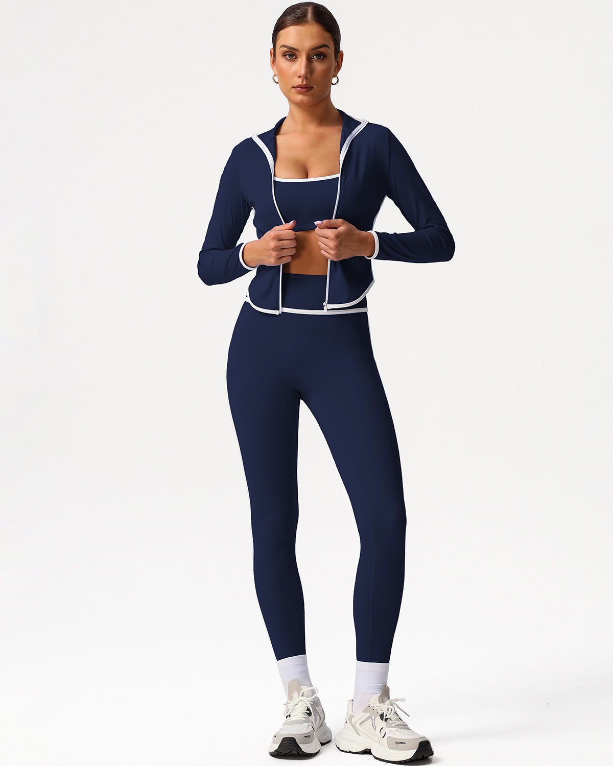 Elara Seamless Leggings - Navy