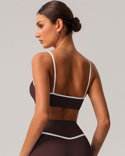Elara Sports Bra - Brown