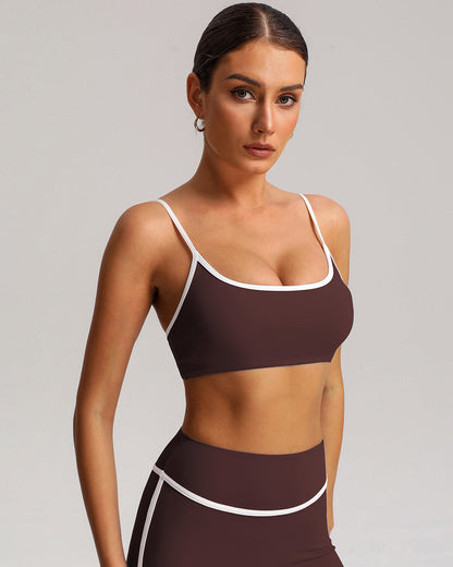 Elara Sports Bra - Brown