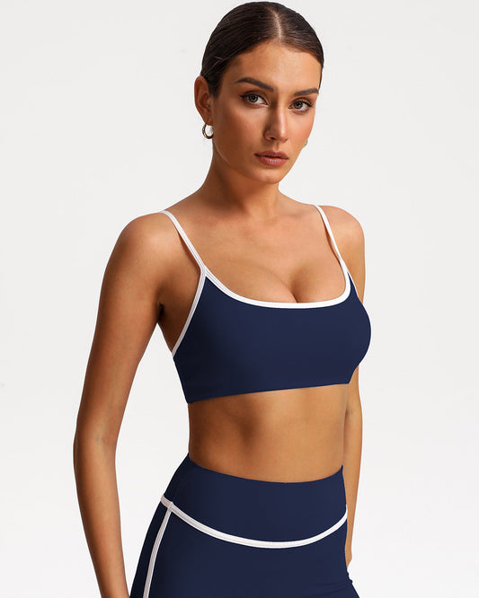 Elara Sports Bra - Navy