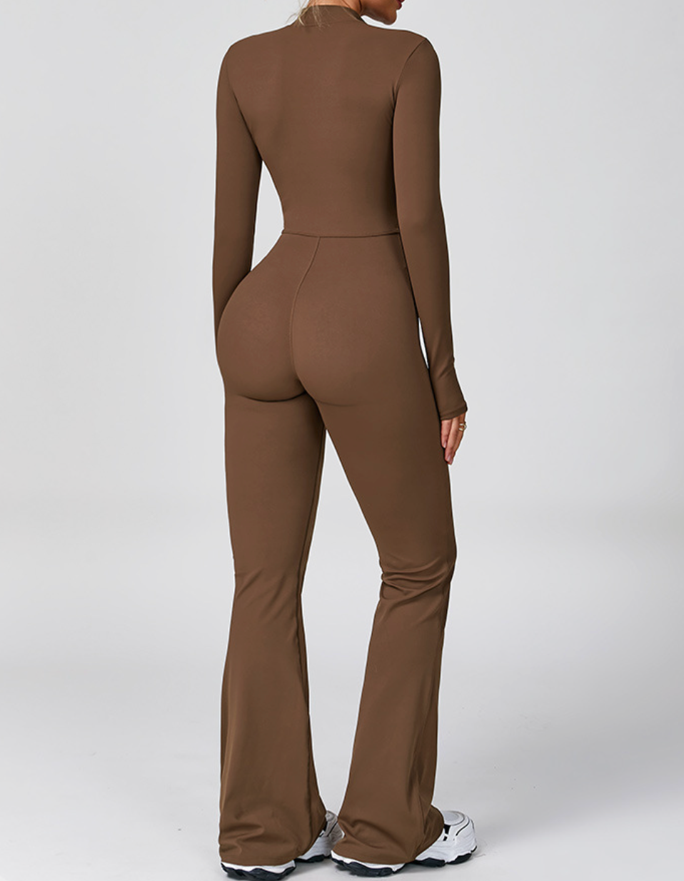 Long-Sleeve Active Jumpsuit
