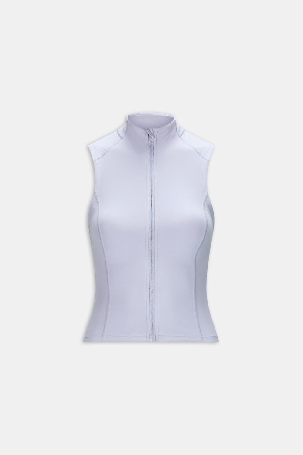 Sleeveless Zip Through Running Jacket - Lila