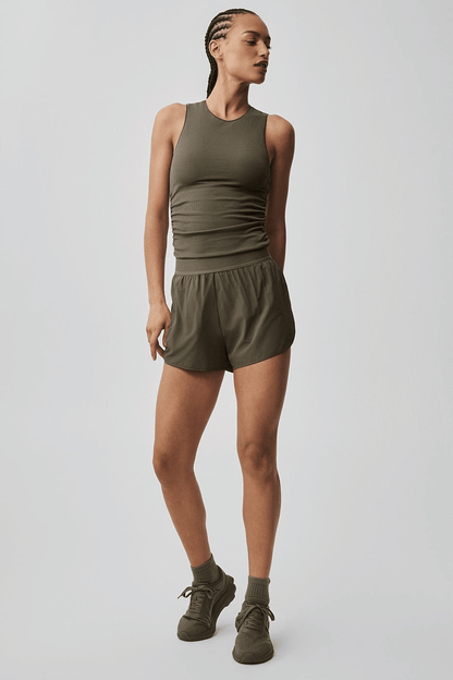 Ribbed En Pointe Tank - Matcha Mood