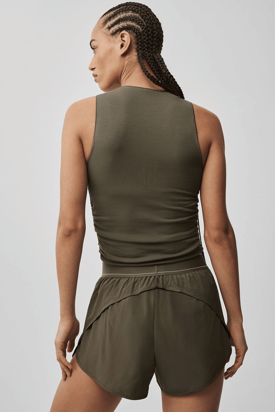 Ribbed En Pointe Tank - Matcha Mood