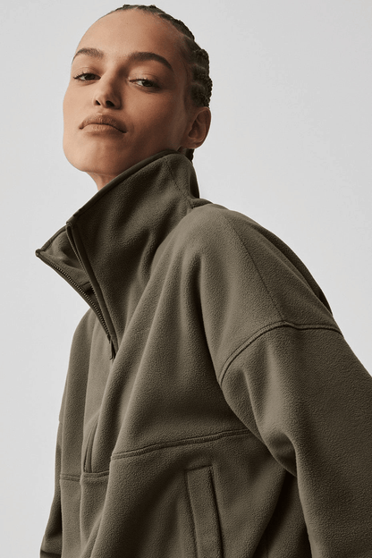 Polar Fleece Retreat Cover Up - Matcha Mood