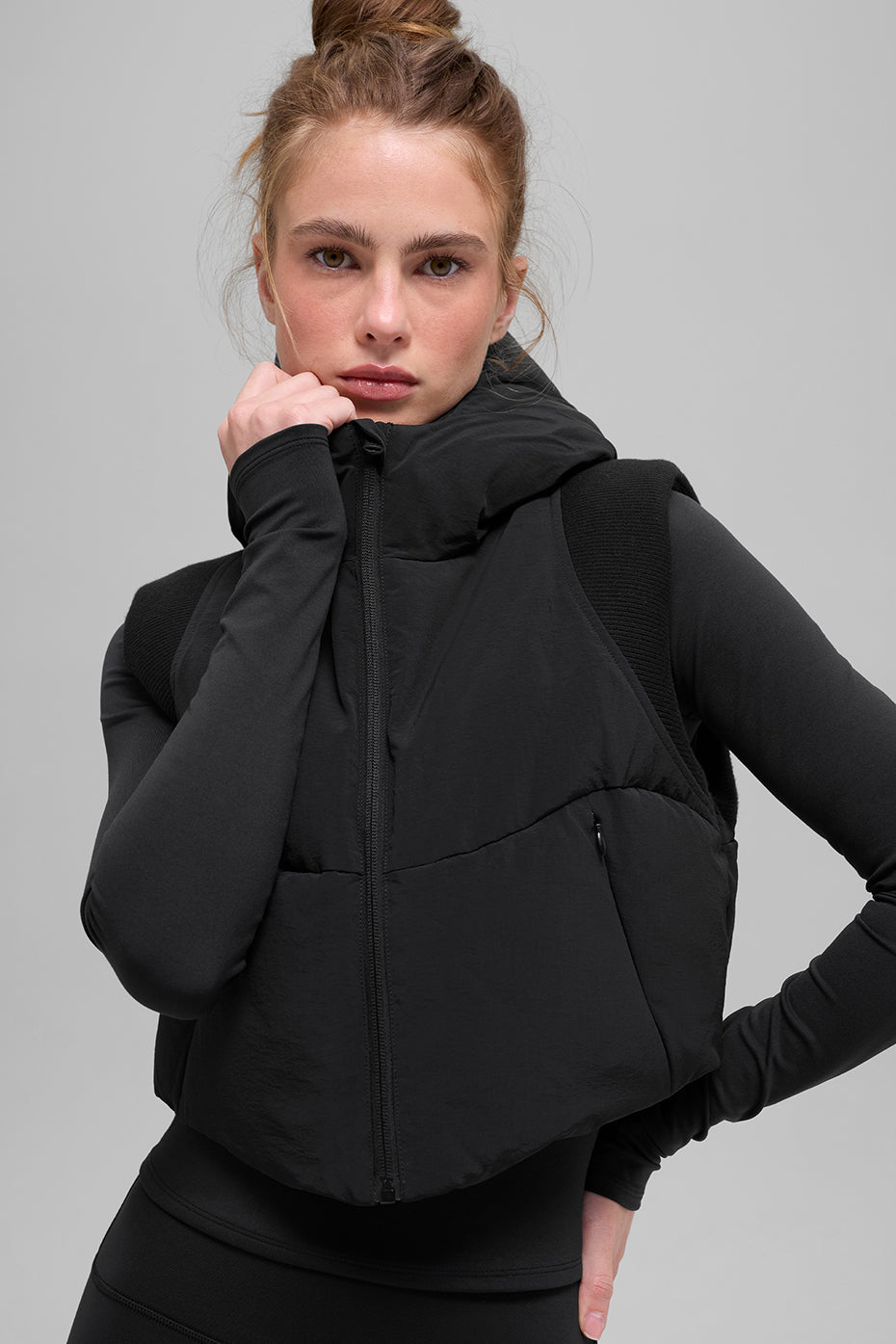 AYU Puffer Vest - Black
