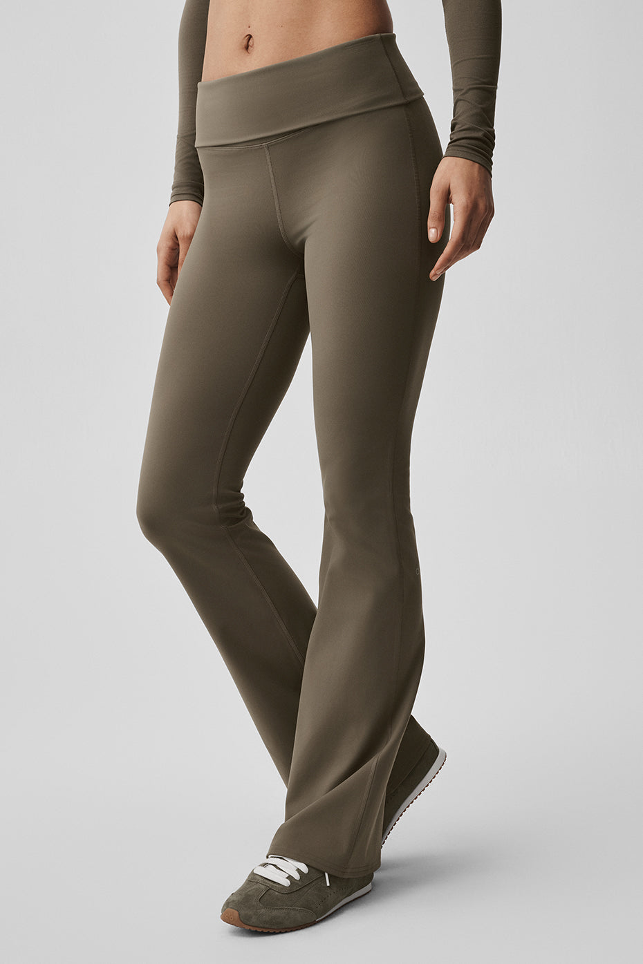 Softsculpt Foldover Flare Legging - Matcha Mood