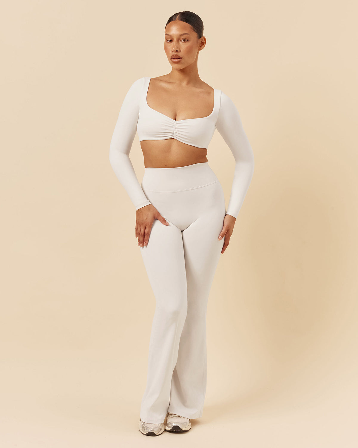 Long Sleeve Top | White