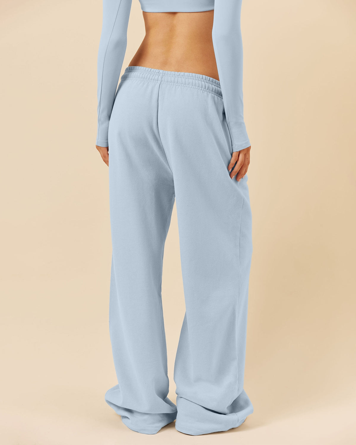 AYU Wide Leg Sweatpant | Dusty Blue