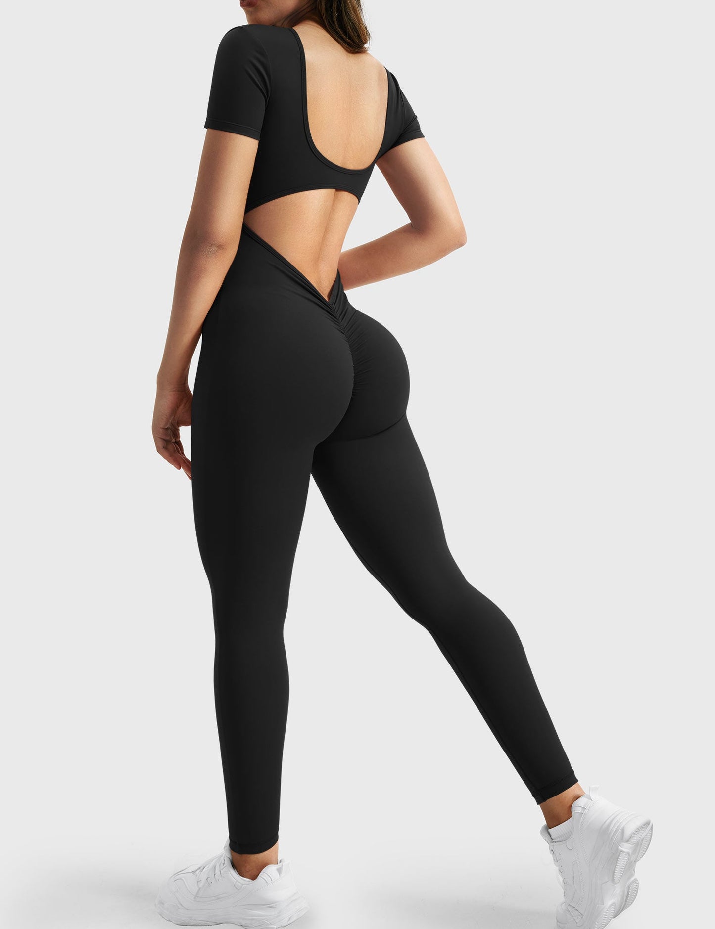 Short Sleeves Jumpsuit