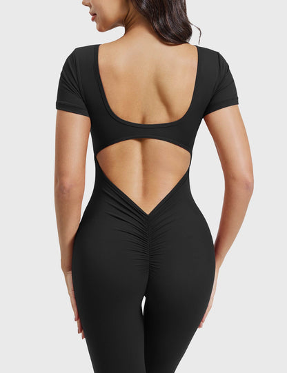 Short Sleeves Jumpsuit