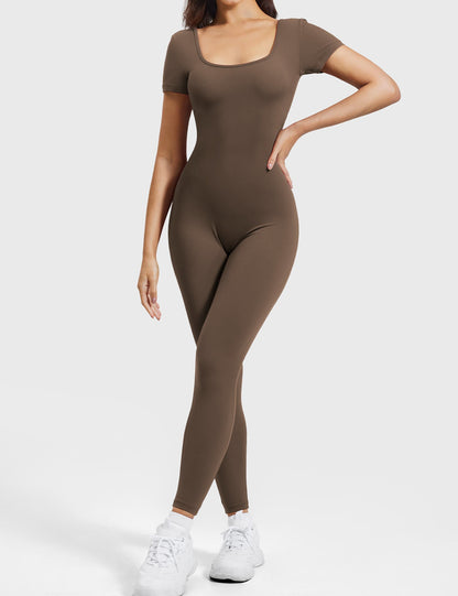 Short Sleeves Jumpsuit