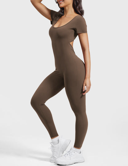 Short Sleeves Jumpsuit