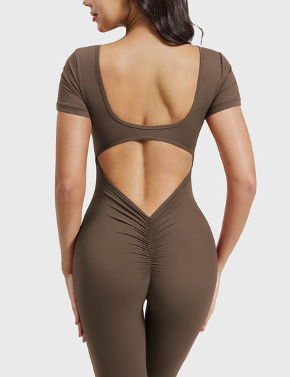 Short Sleeves Jumpsuit