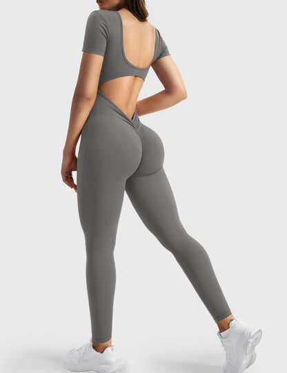 Short Sleeves Jumpsuit