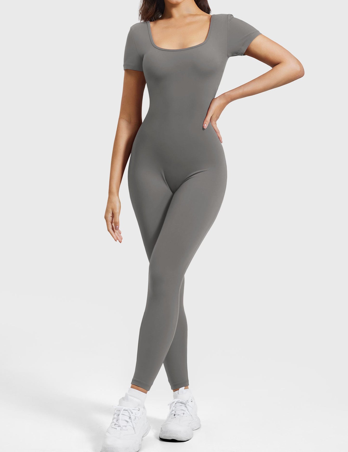 Short Sleeves Jumpsuit