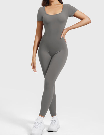 Short Sleeves Jumpsuit